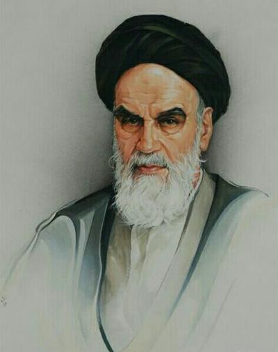 عکس نقاشی رهبری و امام