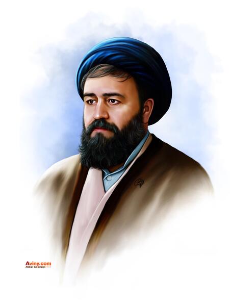 عکس نقاشی رهبری و امام