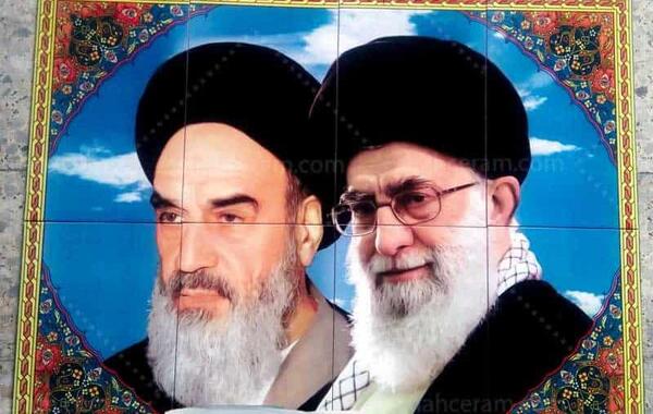 عکس نقاشی رهبری و امام