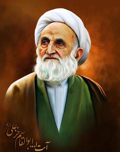 عکس نقاشی رهبر انقلاب