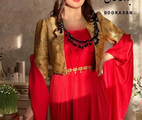 عکس لباس کردی دخترانه قرمز