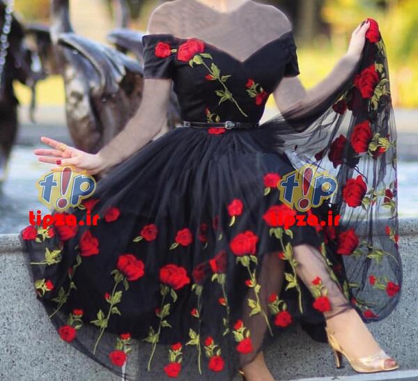 عکس لباس مجلسی دخترانه بلند ۱۳ ساله