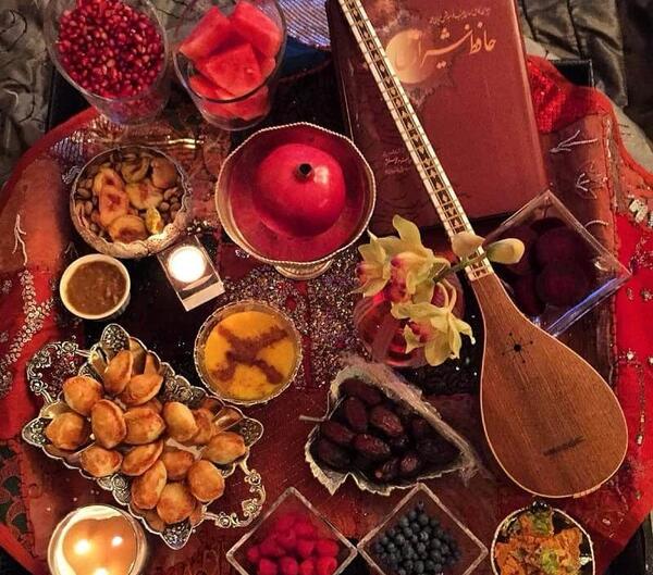 عکس فیک سفره یلدایی