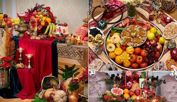 عکس فیک سفره یلدایی