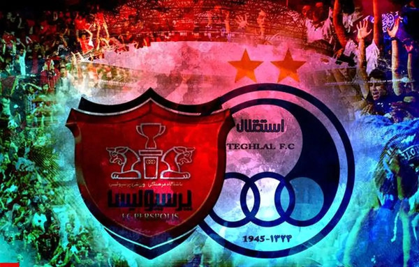 عکس پرچم سپاهان و پرسپولیس