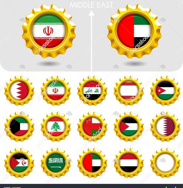 عکس پرچم کشور خاورمیانه