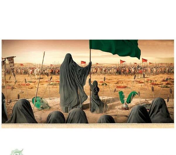 عکس پرچم حرم حضرت زینب