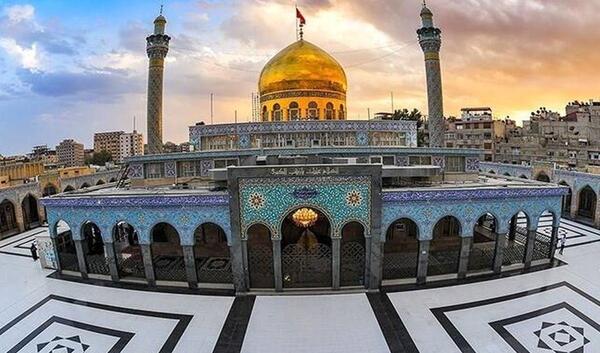 عکس پرچم گنبد حضرت زینب