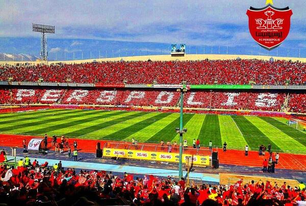عکس پرچم تراکتور و پرسپولیس