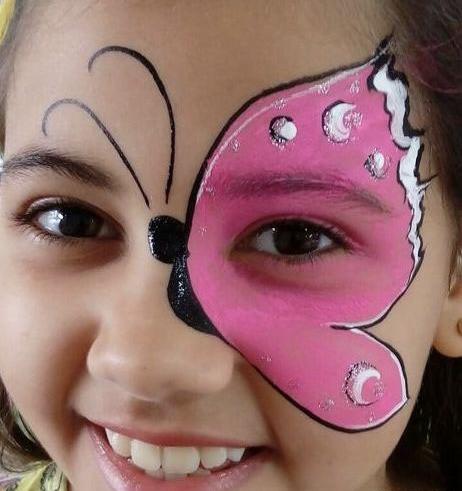 عکس نقاشی روی صورت با آبرنگ