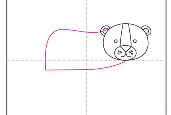 عکس نقاشی صورت ببر ساده