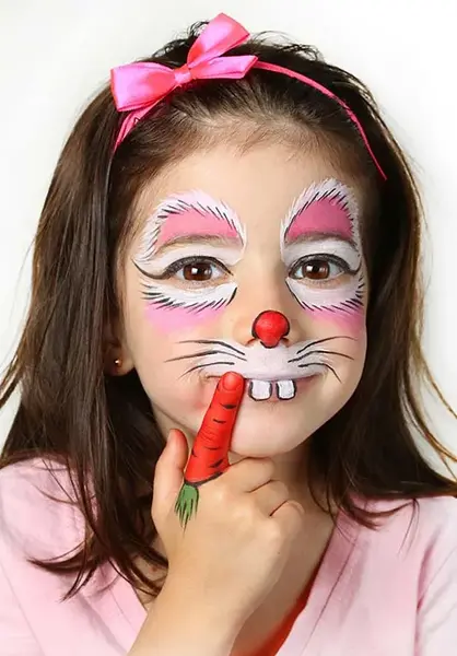 عکس نقاشی صورت بچه هالووین