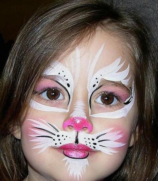 عکس نقاشی روی صورت با گواش