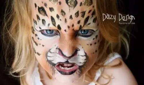 عکس نقاشی صورت پلنگی