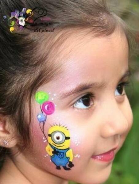 عکس نقاشی تو صورت دخترانه