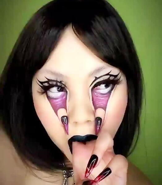 عکس نقاشی صورت هالووینی