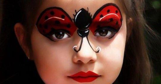 عکس نقاشی روی صورت دختر بچه