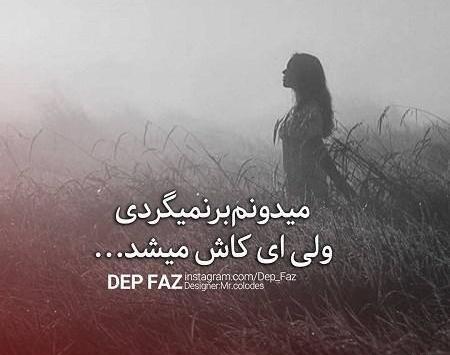 عکس نوشته ای کاش میشد