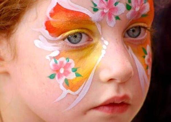 عکس نقاشی روی صورت کودکان