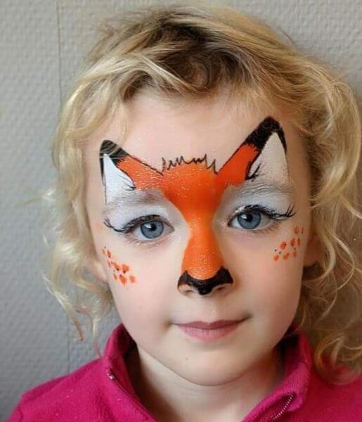 عکس نقاشی روی صورت روباه