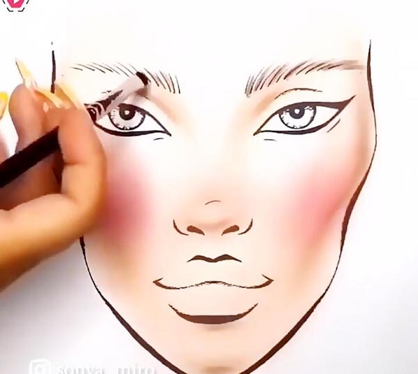 عکس نقاشی صورت روی برگه