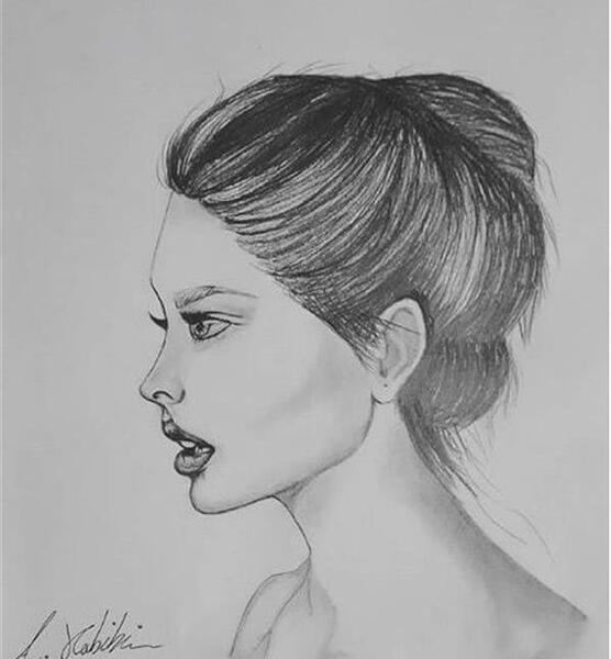 عکس نقاشی صورت روی برگه
