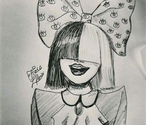 عکس نقاشی صورت زن ساده
