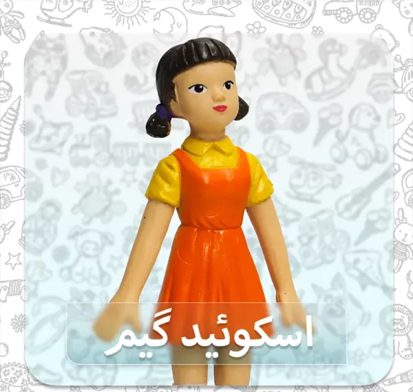 عکس نقاشی صورت عروسک اسکویید گیم