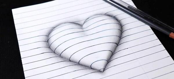 عکس نقاشی صورت قلبی