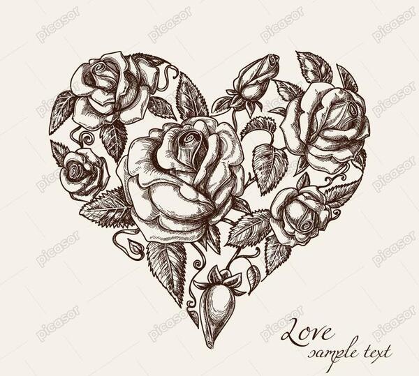 عکس نقاشی صورت قلبی