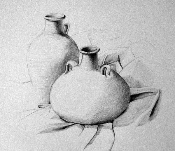 عکس نقاشی چهره سیاه قلم مبتدی