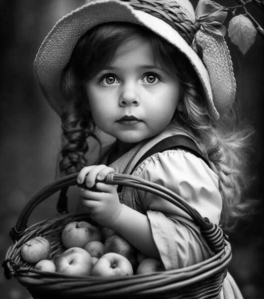 عکس نقاشی چهره سیاه قلم مبتدی