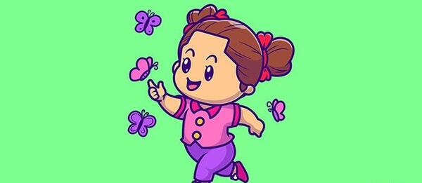 عکس نقاشی صورت کارتونی دختر