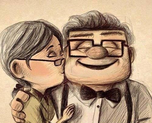 عکس نقاشی صورت پیرزن کارتونی