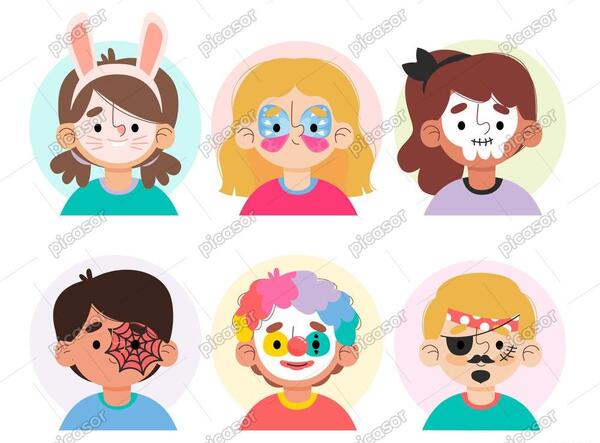 عکس نقاشی روی صورت کارتونی