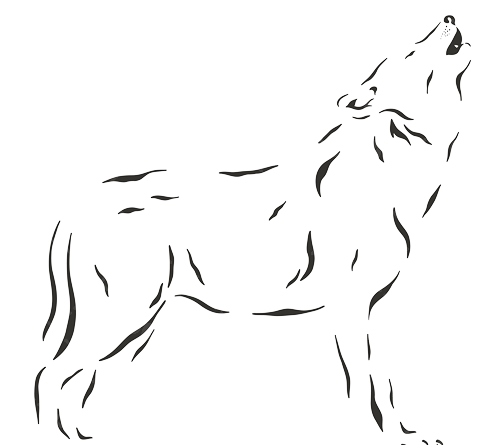 عکس نقاشی صورت گرگ بچه گانه