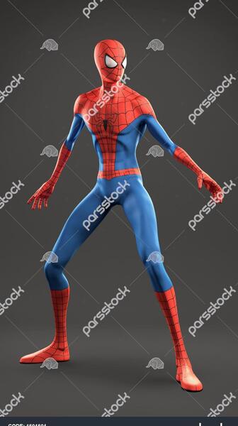 عکس نقاشی صورت مرد عنکبوتی و ونوم