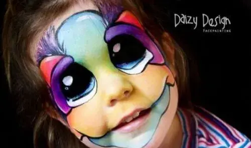 عکس نقاشی صورت کودک موش