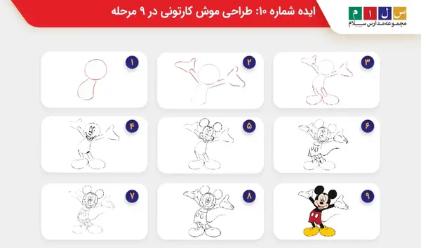 عکس نقاشی صورت طرح موش