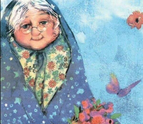 عکس نقاشی صورت مادربزرگ