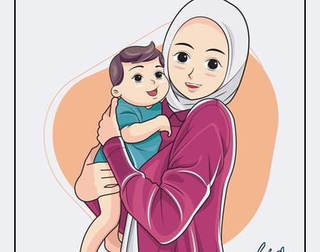 عکس نقاشی صورت مادر آسان