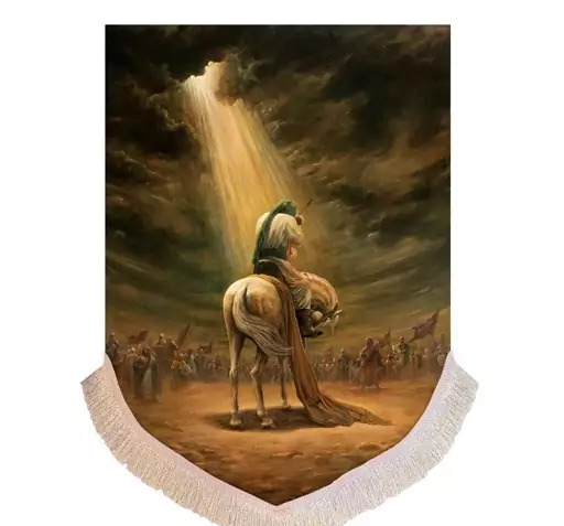 عکس نقاشی امام حسین و علی اصغر