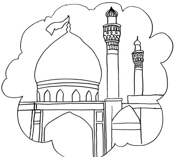عکس نقاشی امام حسین و یارانش