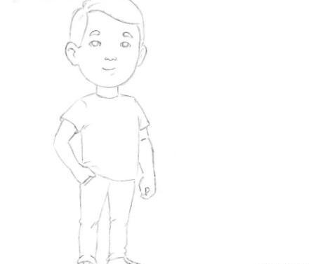عکس نقاشی آدم پسر