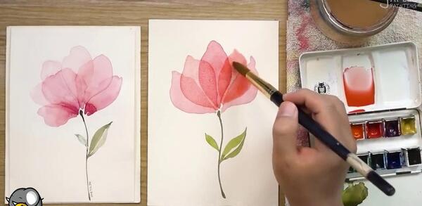 عکس نقاشی با آبرنگ ساده