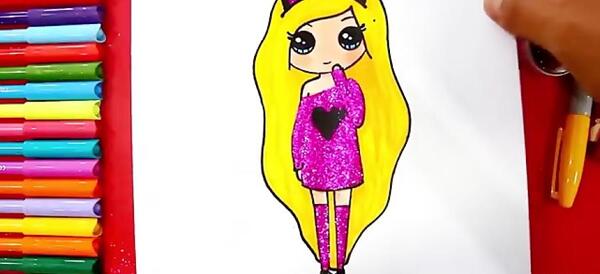 عکس نقاشی بچه گانه دخترانه