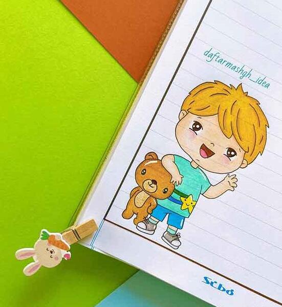 عکس نقاشی پسرانه ۶ ساله