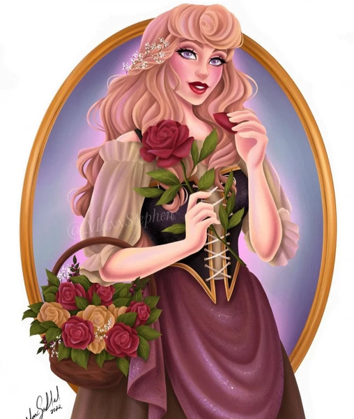 عکس نقاشی پرنسس زیبا