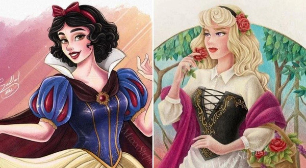 عکس نقاشی پرنسس ها