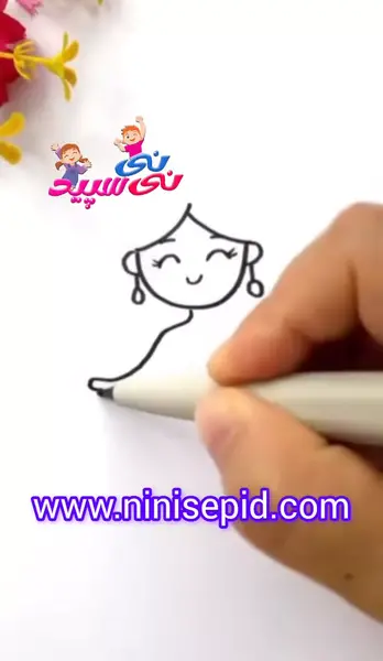 عکس نقاشی پری دریایی خیلی اسان